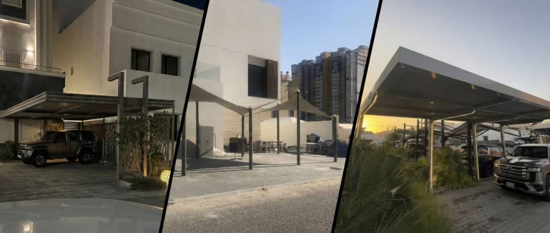 Designing everything related to parking areas, including canopies.